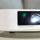 Lens caps remain a luxury in modern projectors, so try to keep your fingers away from the projector’s business end when moving it around.